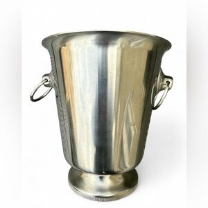 *SOLD* Vintage LETANG REMY Stainless Steel Champagne Bucket, Made in France